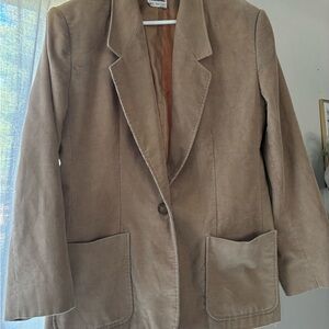 Vintage country suburbans tan Corduroy Blazer women’s size 16